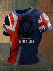 Men's Proud To Be British Printed T-shirt trupatriotic
