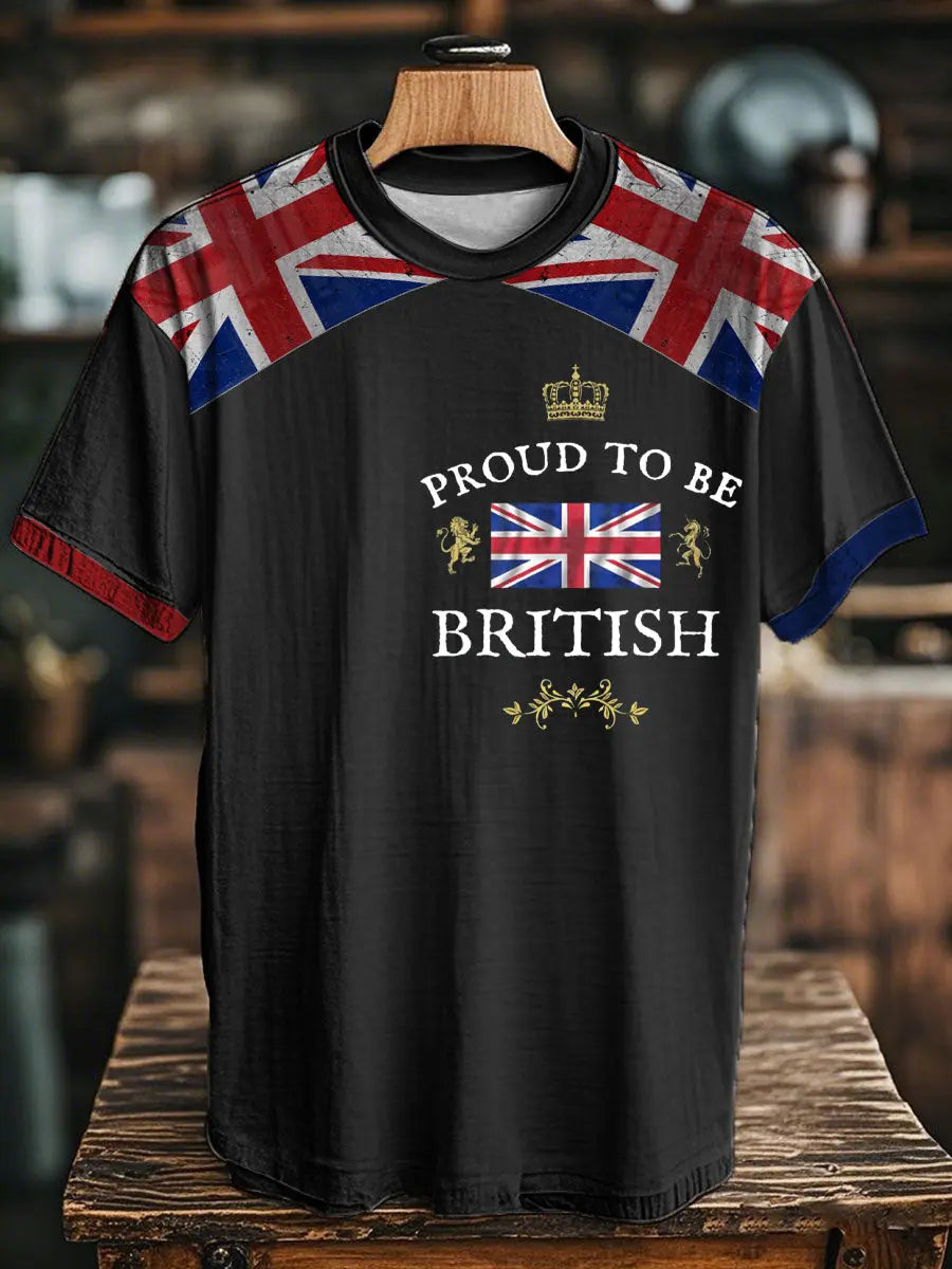 Unisex Proud To Be British Printed T-shirt trupatriotic