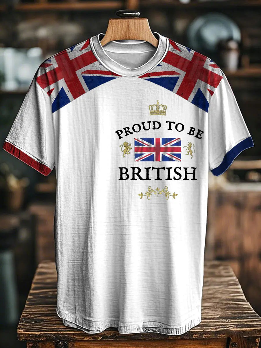 Unisex Proud To Be British Printed T-shirt trupatriotic