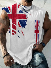 Men's Union Jack Printed Casual Vest trupatriotic