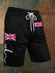 Men's Union Jack Print Casual Shorts trupatriotic