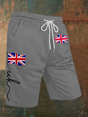 Men's Union Jack Print Casual Shorts trupatriotic
