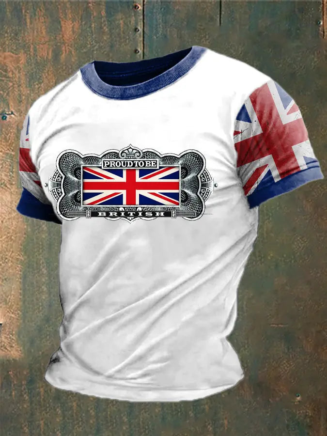 Men's British Proud Printed T-Shirt trupatriotic