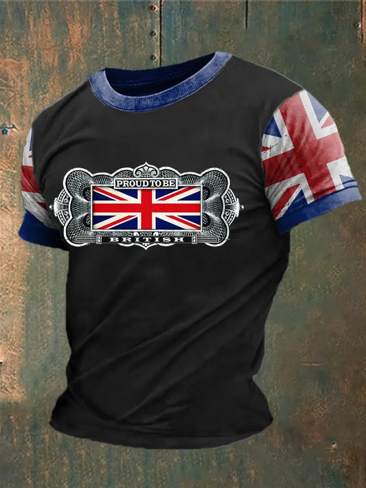 Men's British Proud Printed T-Shirt trupatriotic