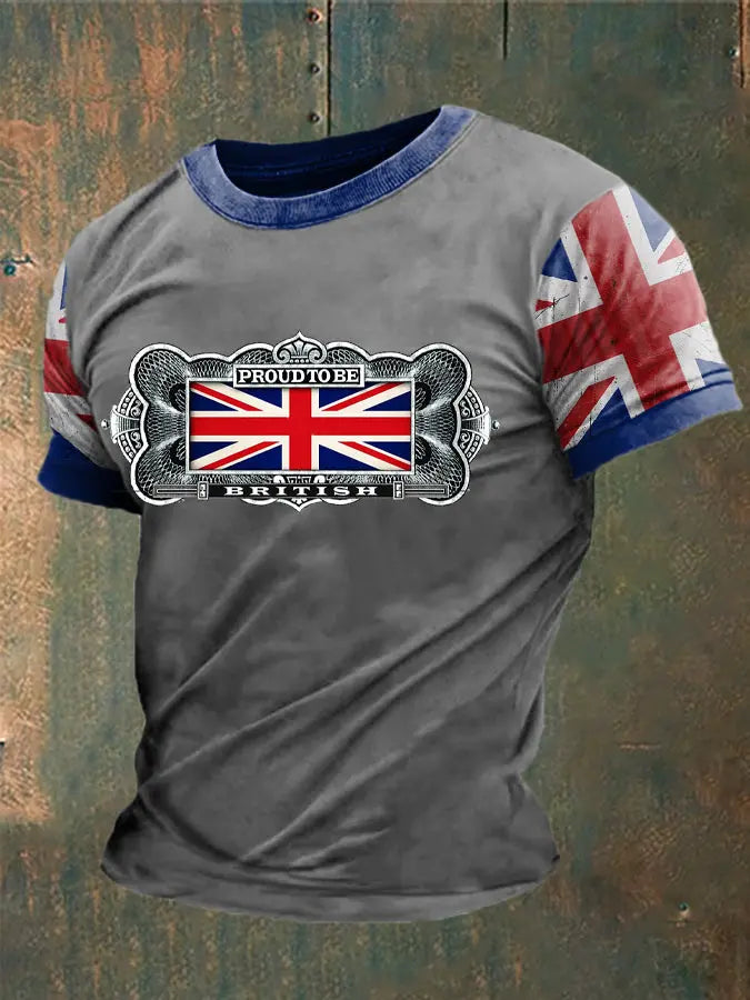 Men's British Proud Printed T-Shirt trupatriotic