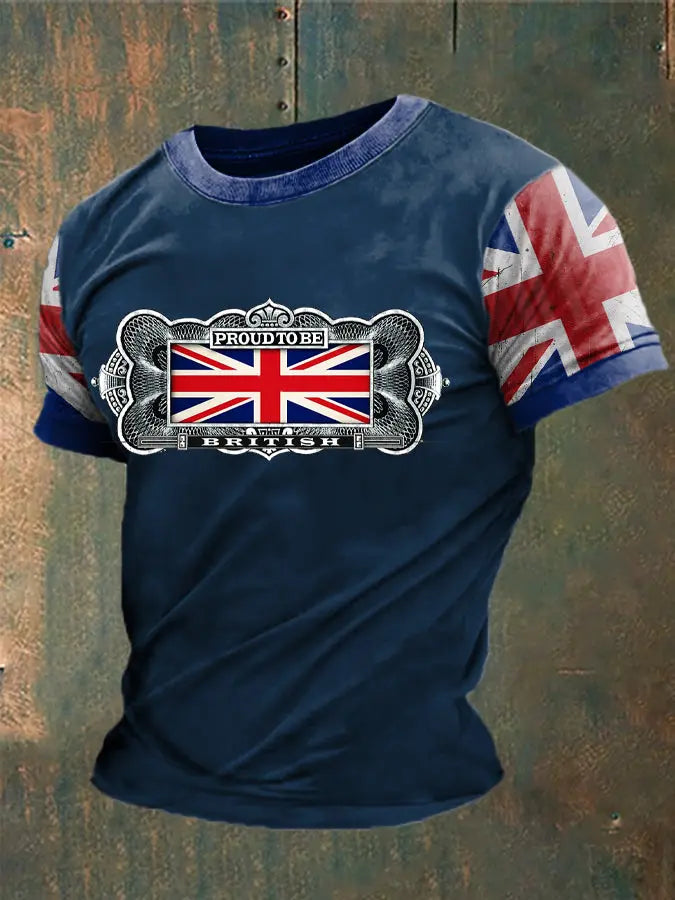 Men's British Proud Printed T-Shirt trupatriotic