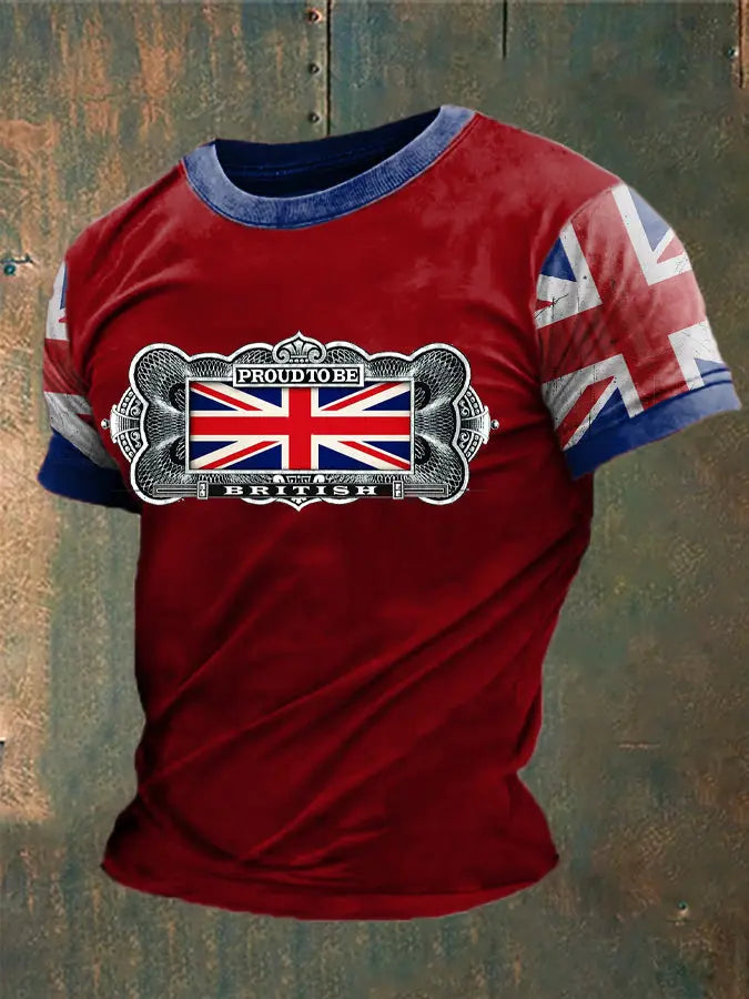 Men's British Proud Printed T-Shirt trupatriotic