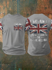 Men's British Proud Printed T-shirt trupatriotic