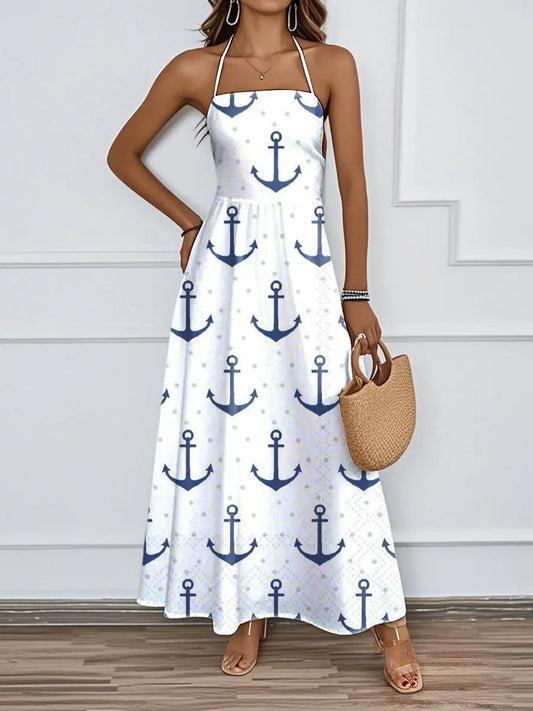 Women's Casual Printed Beach Dress trupatriotic