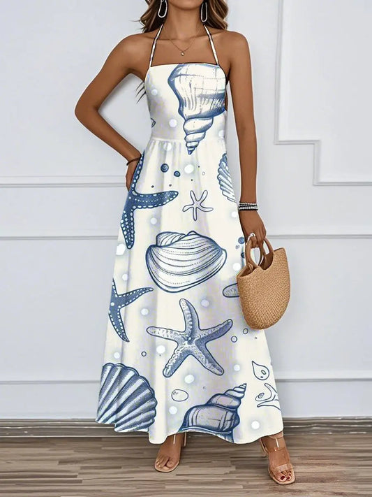Women's Casual Printed Beach Dress trupatriotic
