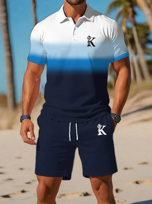 Men's Casual Business Short-sleeved Polo Suit trupatriotic