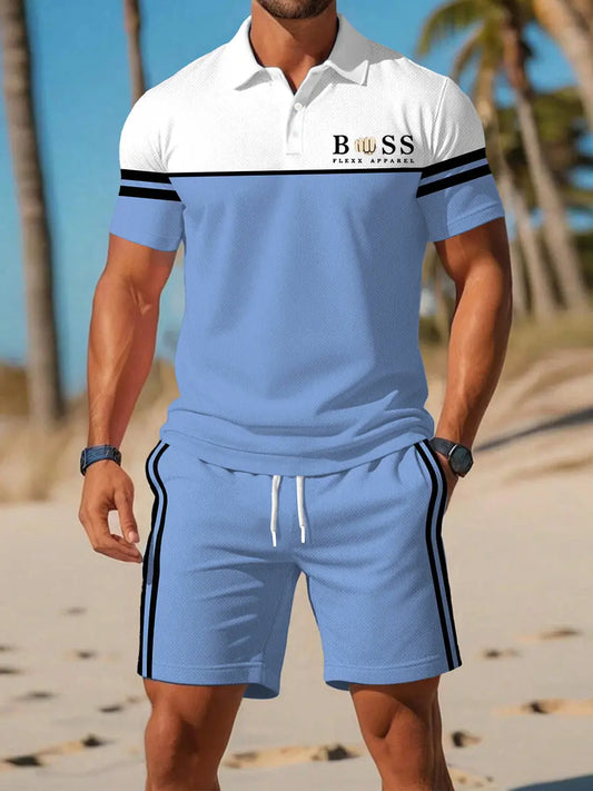 Men's Casual Business Short-sleeved Polo Suit trupatriotic