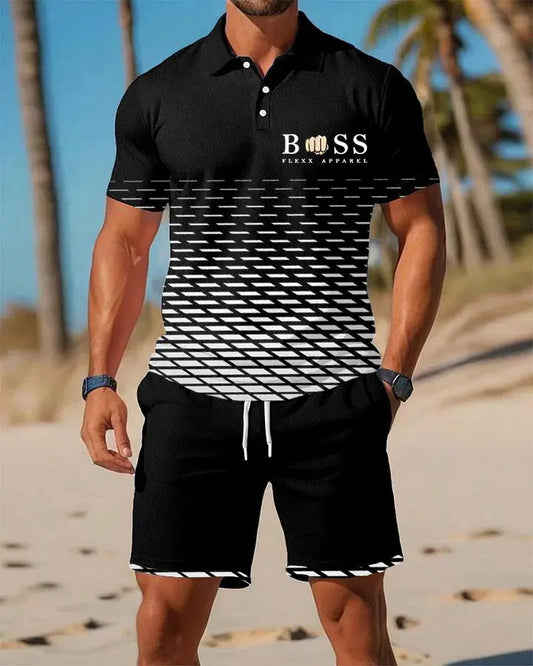 Men's Casual Business Short-sleeved Polo Suit trupatriotic