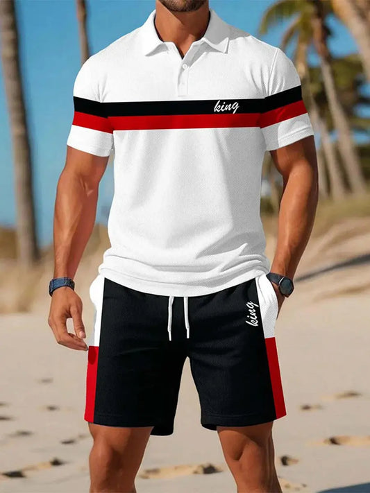 Men's Casual Business Short-sleeved Polo Suit trupatriotic