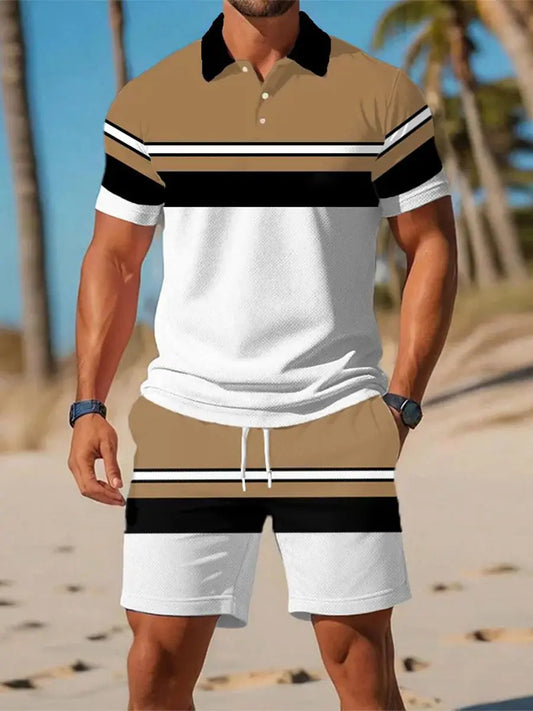 Men's Casual Business Short-sleeved Polo Suit trupatriotic