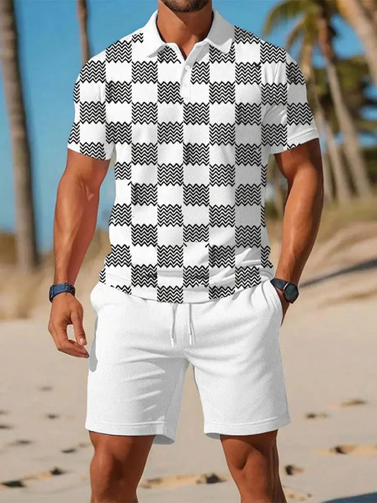 Men's Casual Business Short-sleeved Polo Suit trupatriotic