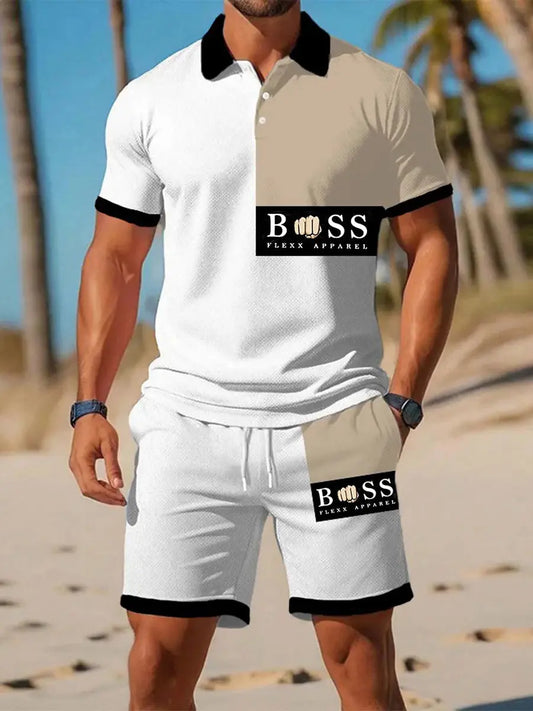 Men's Casual Business Short-sleeved Polo Suit trupatriotic