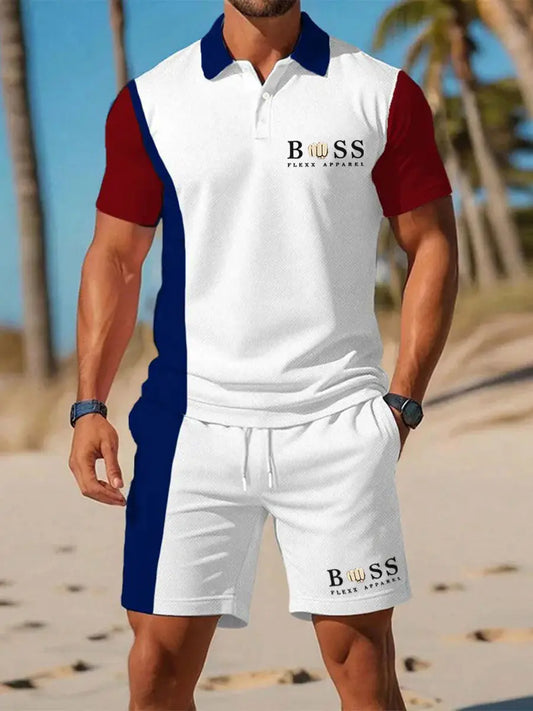 Men's Casual Business Short-sleeved Polo Suit trupatriotic