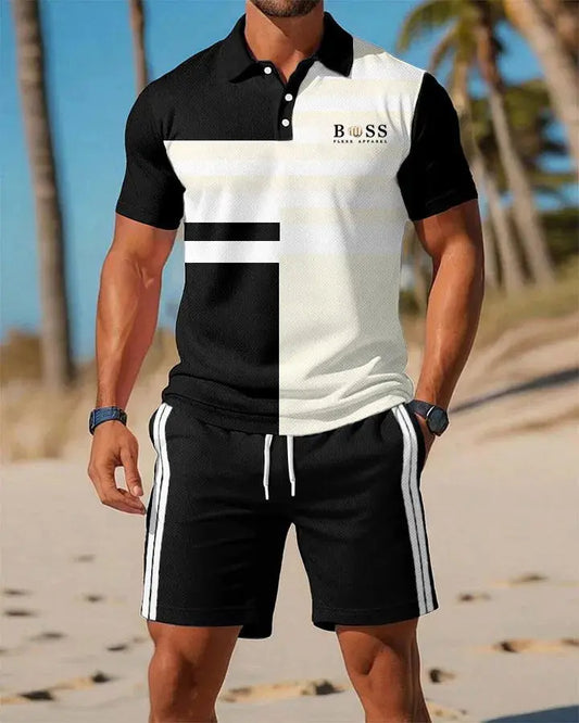 Men's Casual Business Short-sleeved Polo Suit trupatriotic