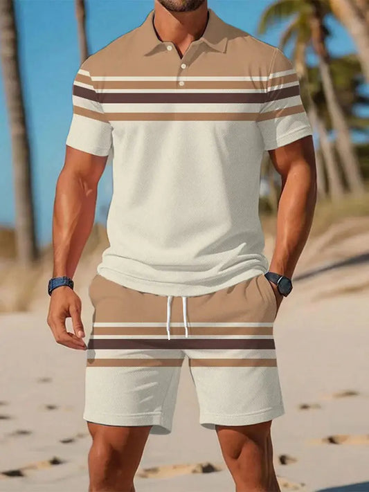 Men's Casual Business Short-sleeved Polo Suit trupatriotic