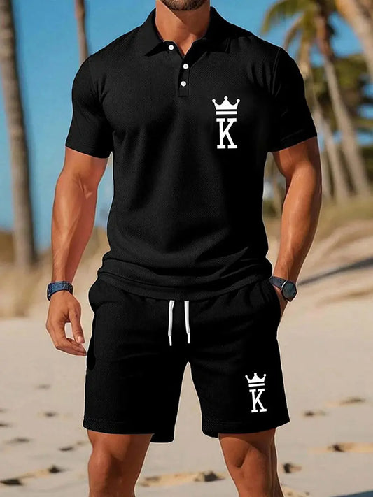 Men's Casual Business Short-sleeved Polo Suit trupatriotic