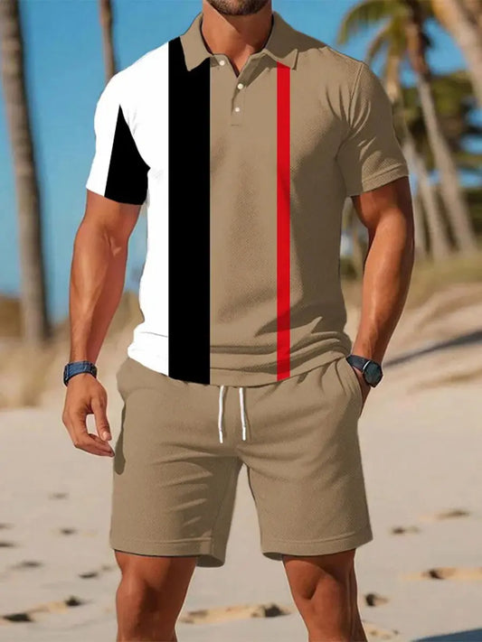 Men's Casual Business Short-sleeved Polo Suit trupatriotic