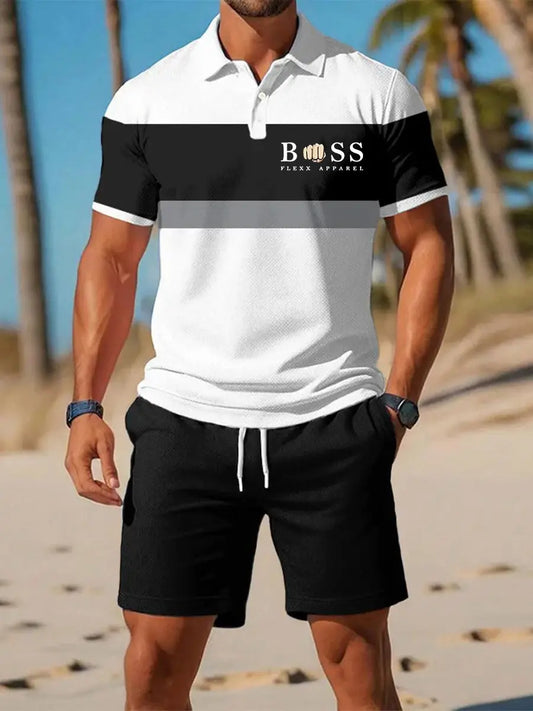 Men's Casual Business Short-sleeved Polo Suit trupatriotic
