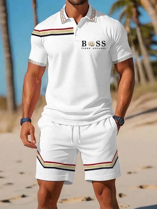 Men's Casual Business Short-sleeved Polo Suit trupatriotic