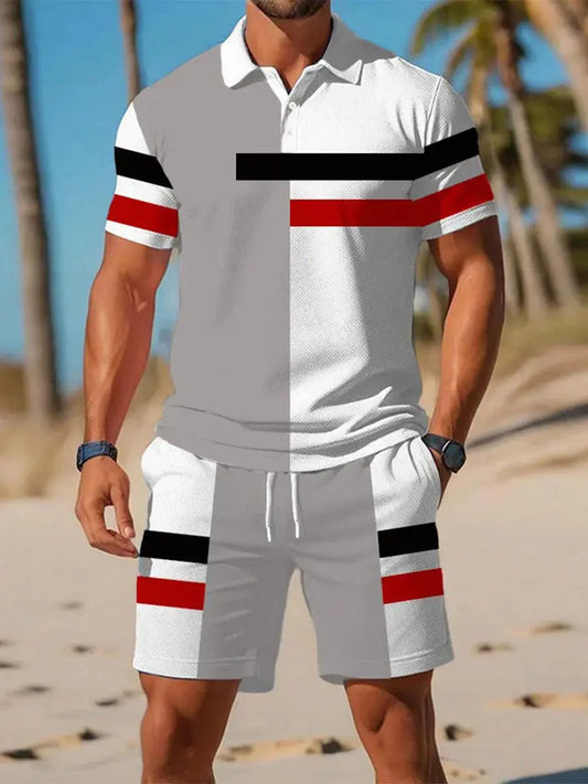 Men's Casual Business Short-sleeved Polo Suit trupatriotic