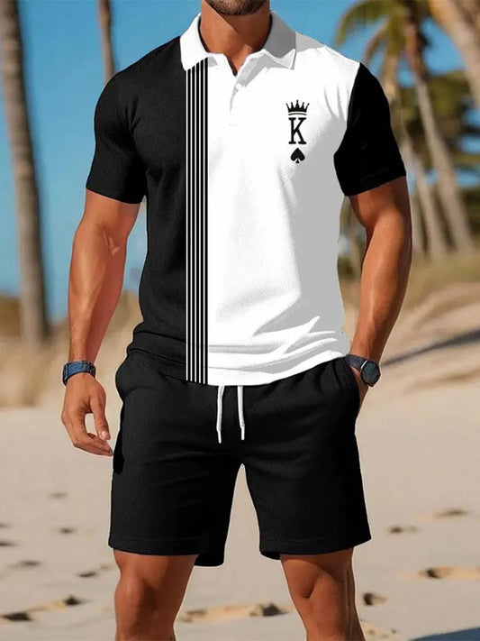 Men's Casual Business Short-sleeved Polo Suit trupatriotic