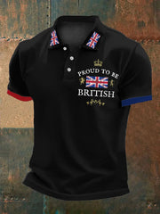 Men's British Proud Polo Shirt trupatriotic