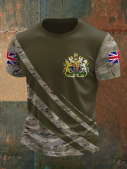 Men's UK Flag Camouflage Print Casual trupatriotic