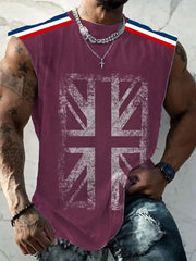 Men's UK Flag Printed Casual Vests trupatriotic