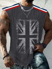 Men's UK Flag Printed Casual Vests trupatriotic