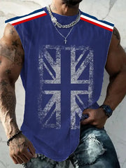 Men's UK Flag Printed Casual Vests trupatriotic