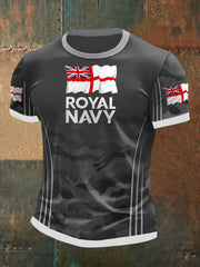Men's Royal Navy Veteran Printed T-shirt trupatriotic