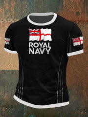 Men's Royal Navy Veteran Printed T-shirt trupatriotic