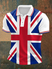 Men's UK Flag Print Casual Top trupatriotic