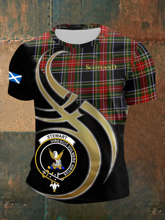 Men's Scottish Flag Short Sleeves T-shirt trupatriotic