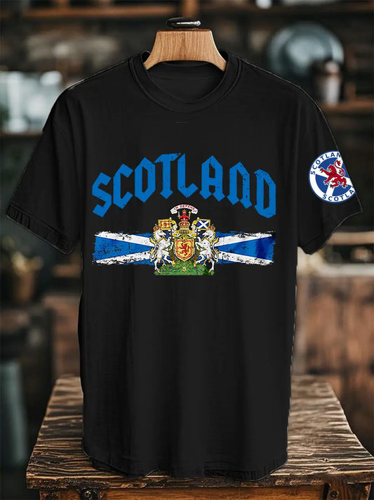 Unisex Scottish Flag Short Sleeves T-shirt trupatriotic