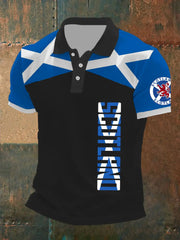 Men's Scottish Flag Short Sleeves Top trupatriotic