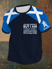 Men's Scottish Flag Short Sleeves T-shirt trupatriotic