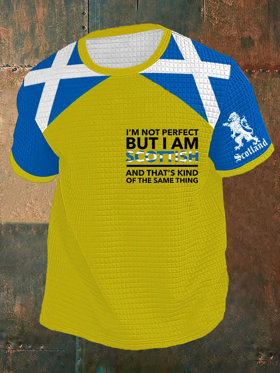 Men's Scottish Flag Short Sleeves T-shirt trupatriotic