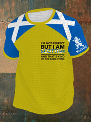 Men's Scottish Flag Short Sleeves T-shirt trupatriotic