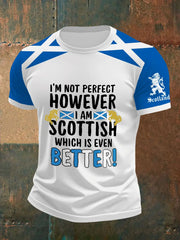Men's Scottish Flag Short Sleeves T-shirt trupatriotic
