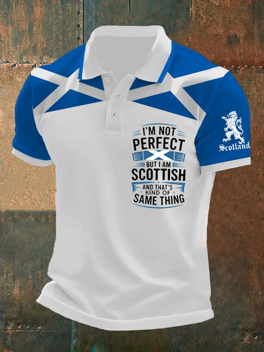 Men's Scottish Flag Short Sleeves Top trupatriotic