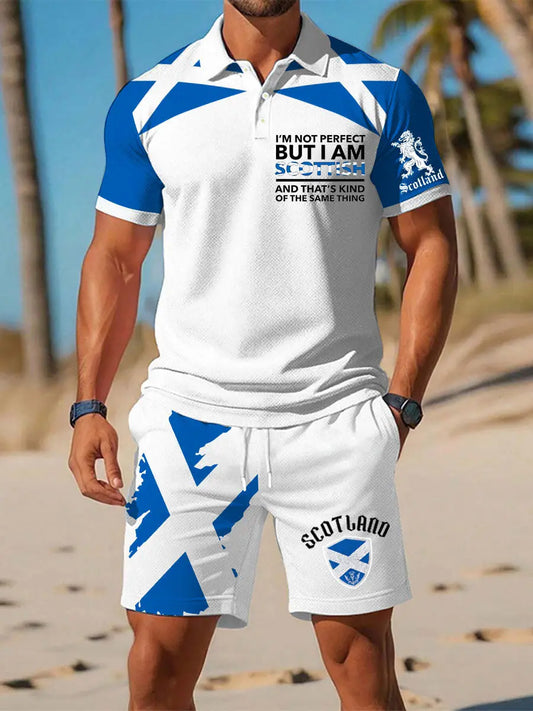 Men's Scottish Flag Short Sleeves Sets trupatriotic