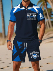 Men's Scottish Flag Short Sleeves Sets trupatriotic