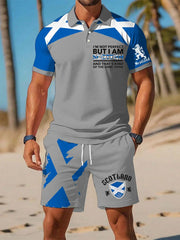Men's Scottish Flag Short Sleeves Sets trupatriotic