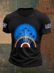 Men's RAF Wings Of Freedom Print Casual Tee trupatriotic